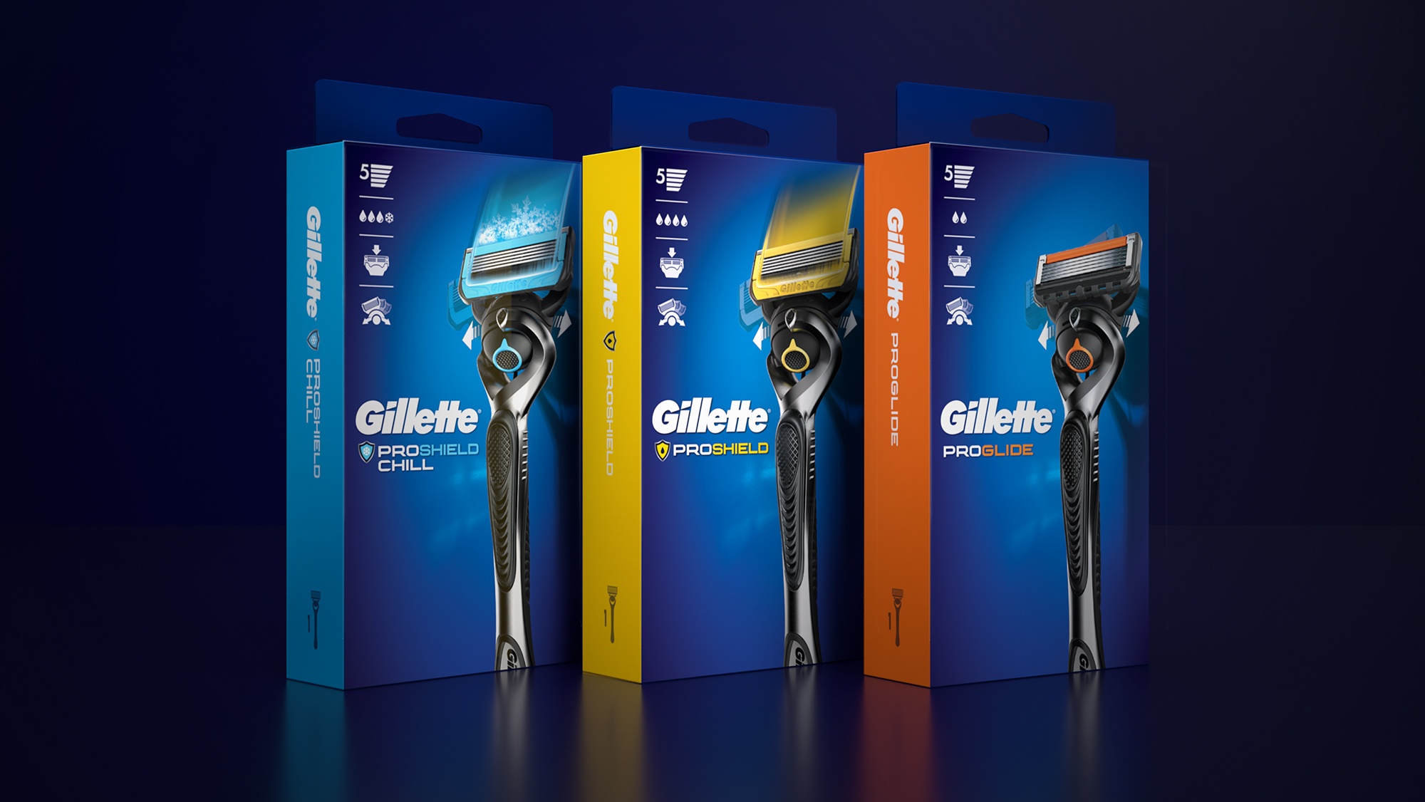 staking breedtegraad metalen Gillette – Brand Redesign – LPK