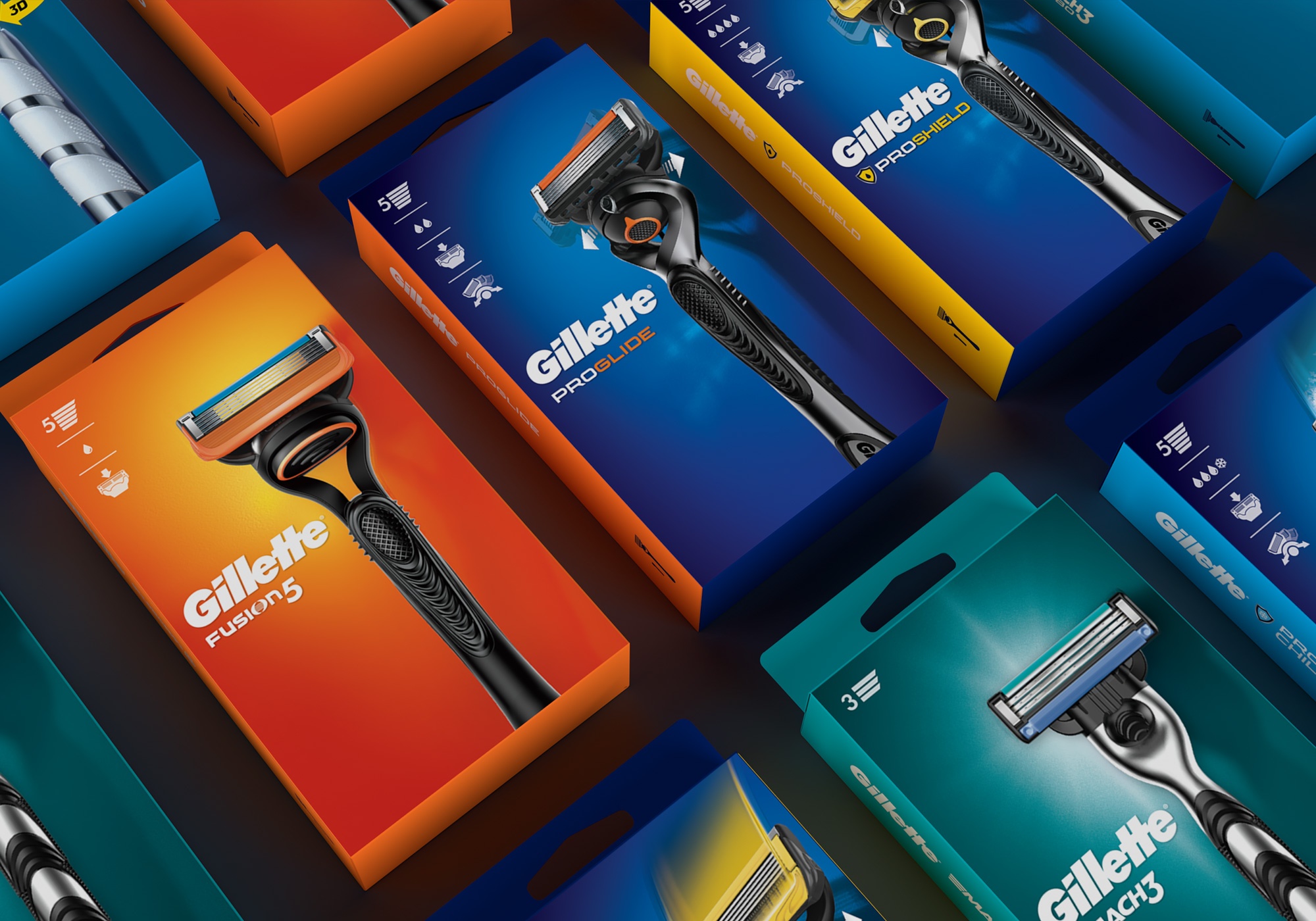 staking breedtegraad metalen Gillette – Brand Redesign – LPK