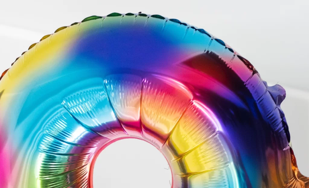 Celebrating LPK - Part of rainbow a balloon